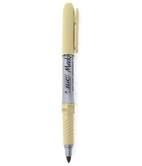 Bic Fine Point Permanent Marker Kalem Bej