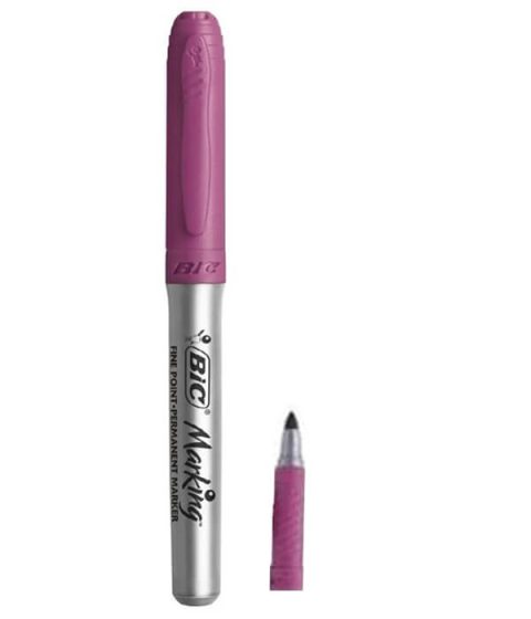 Bic Fine Point Permanent Marker Kalem Mor